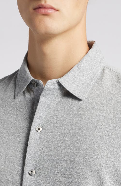 Robert Barakett Roscoe Long Sleeve Knit Shirt In Grey