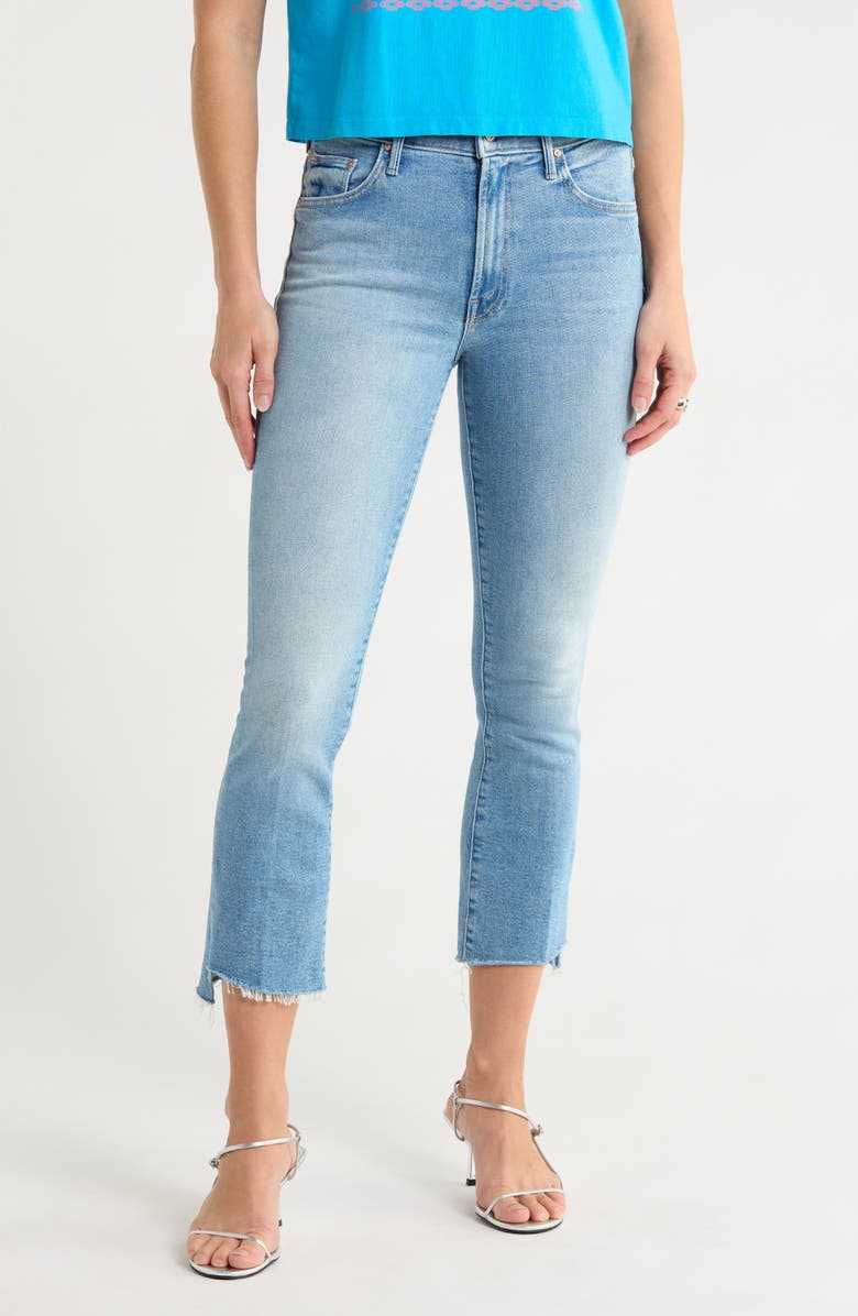 MOTHER The Insider Crop Step Fray Hem Jeans, Main, color, Can You Dig It