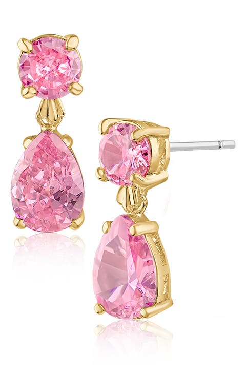 Cubic Zirconia Drop Earrings