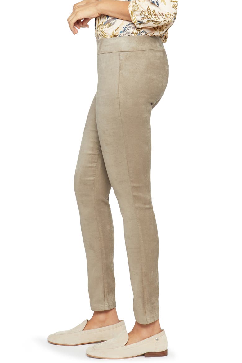 Faux Suede Leggings, Alternate, color, SADDLEWOOD