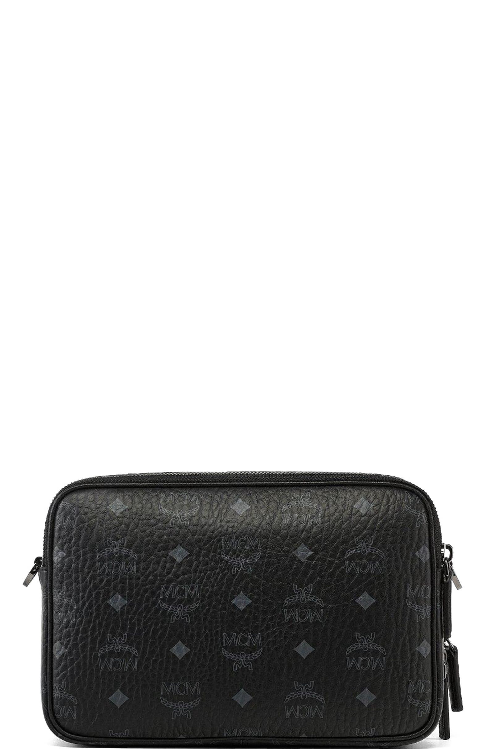 Diamond Camera Bag in Visetos, Alternate, color, Black