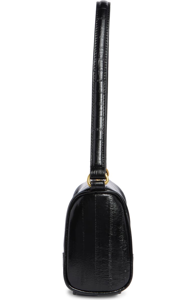 Tahari Barrel Shoulder Bag, Alternate, color, Black