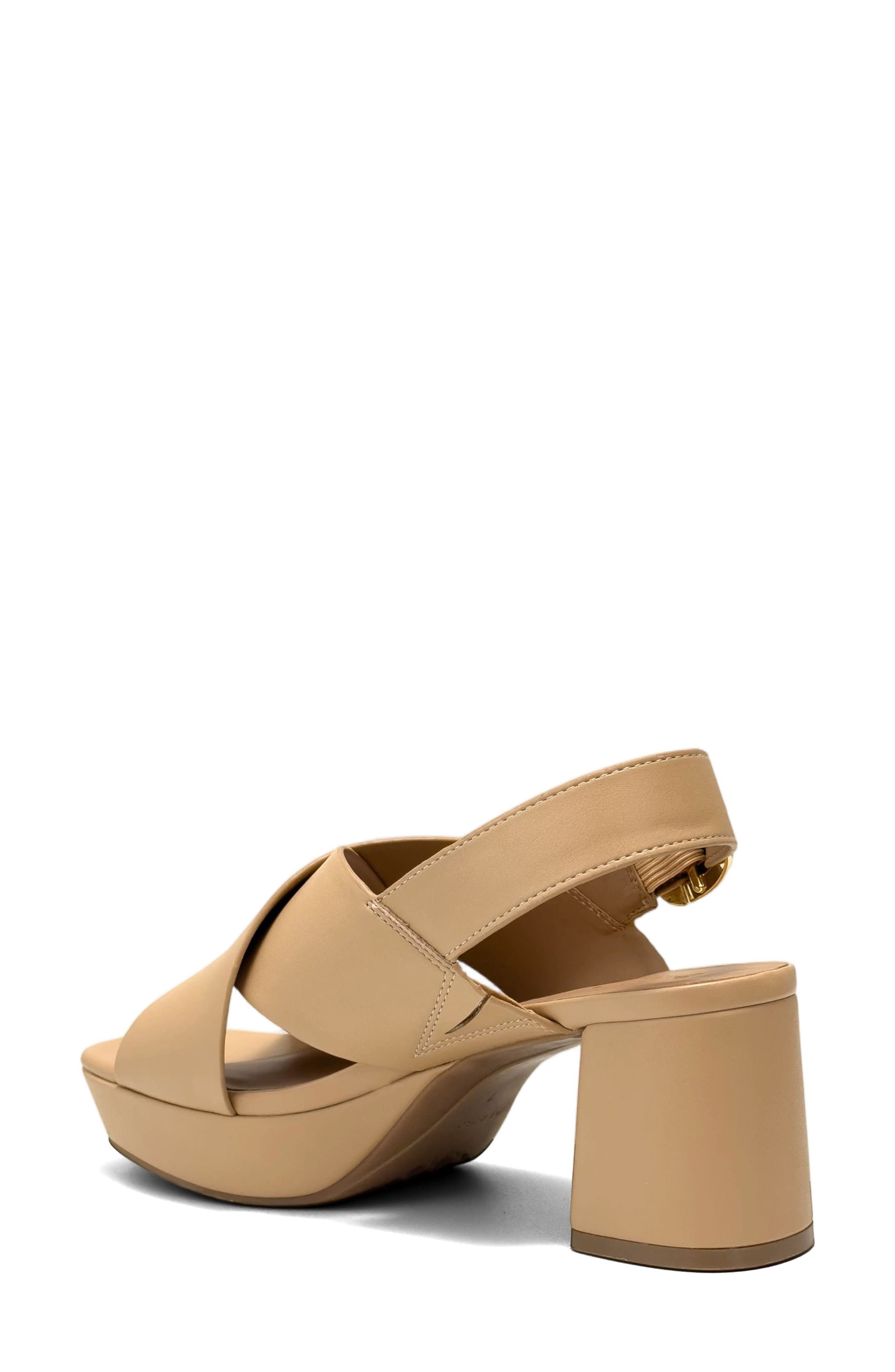 Pura Platform Sandal, Alternate, color, BEIGE BISQUE NAPPA