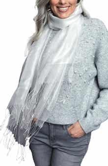 SAACHI Fringe Silk Scarf