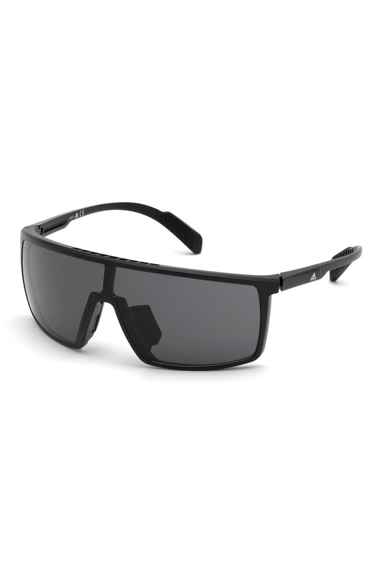 135mm Shield Sports Sunglasses, Main, color, SBLK/SMK