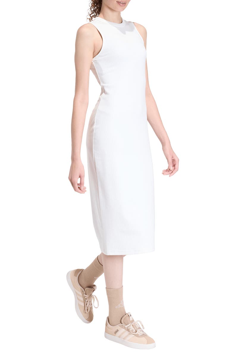 adidas Originals All SZN Rib Midi Tank Dress, Alternate, color, Off White