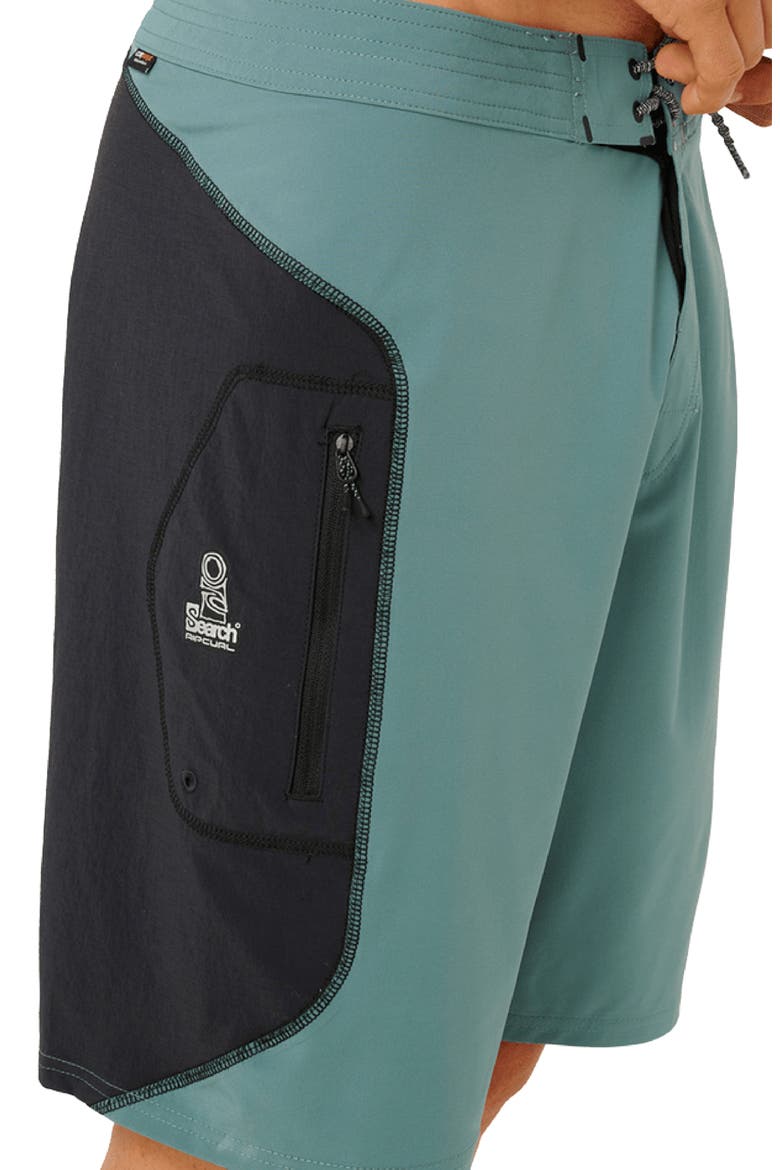Mirage Search Board Shorts, Alternate, color, BLUESTONE