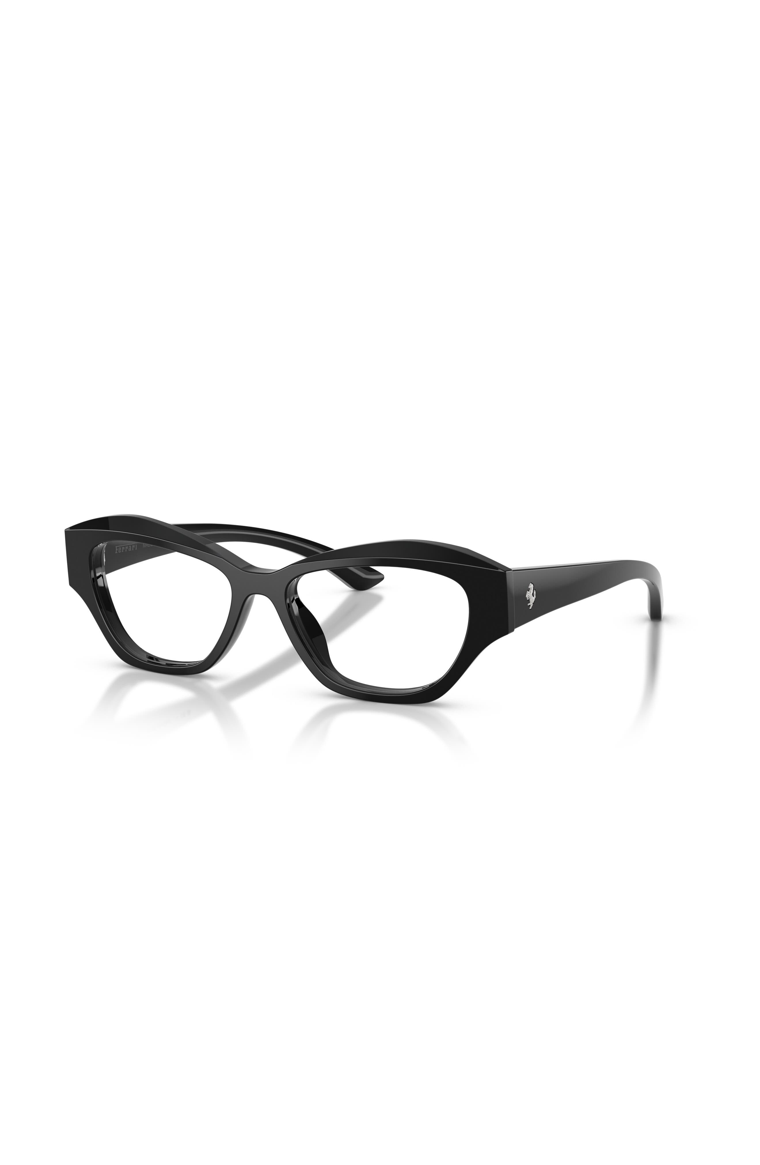 Ferrari 53mm Cat Eye Optical Glasses In Black