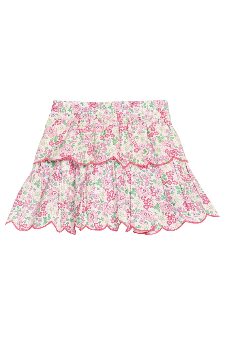 Kids' Floral Tiered Skort, Alternate, color, Bellavista Blooms