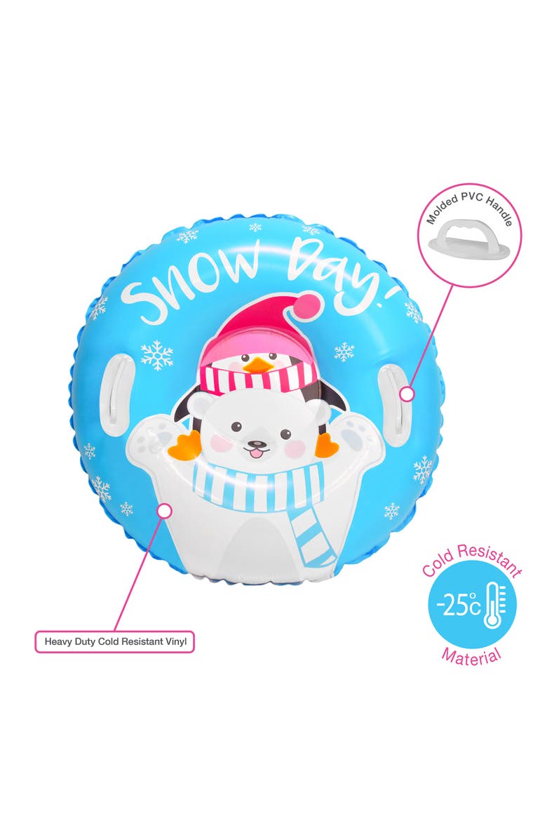 Snow Day Bear & Penguin 32" Junior Snow Tube,5+, Alternate, color, Multicolored