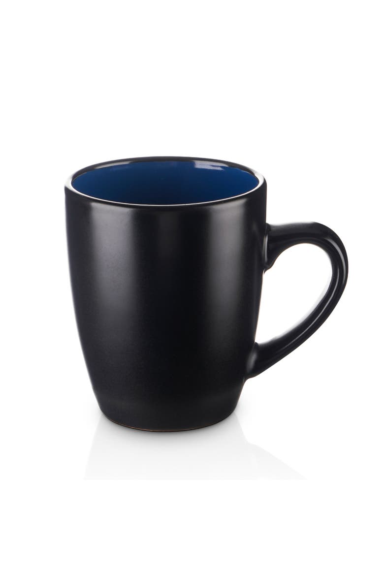 Albie Stoneware 4-Piece Mug Set, Alternate, color, Blue and Black