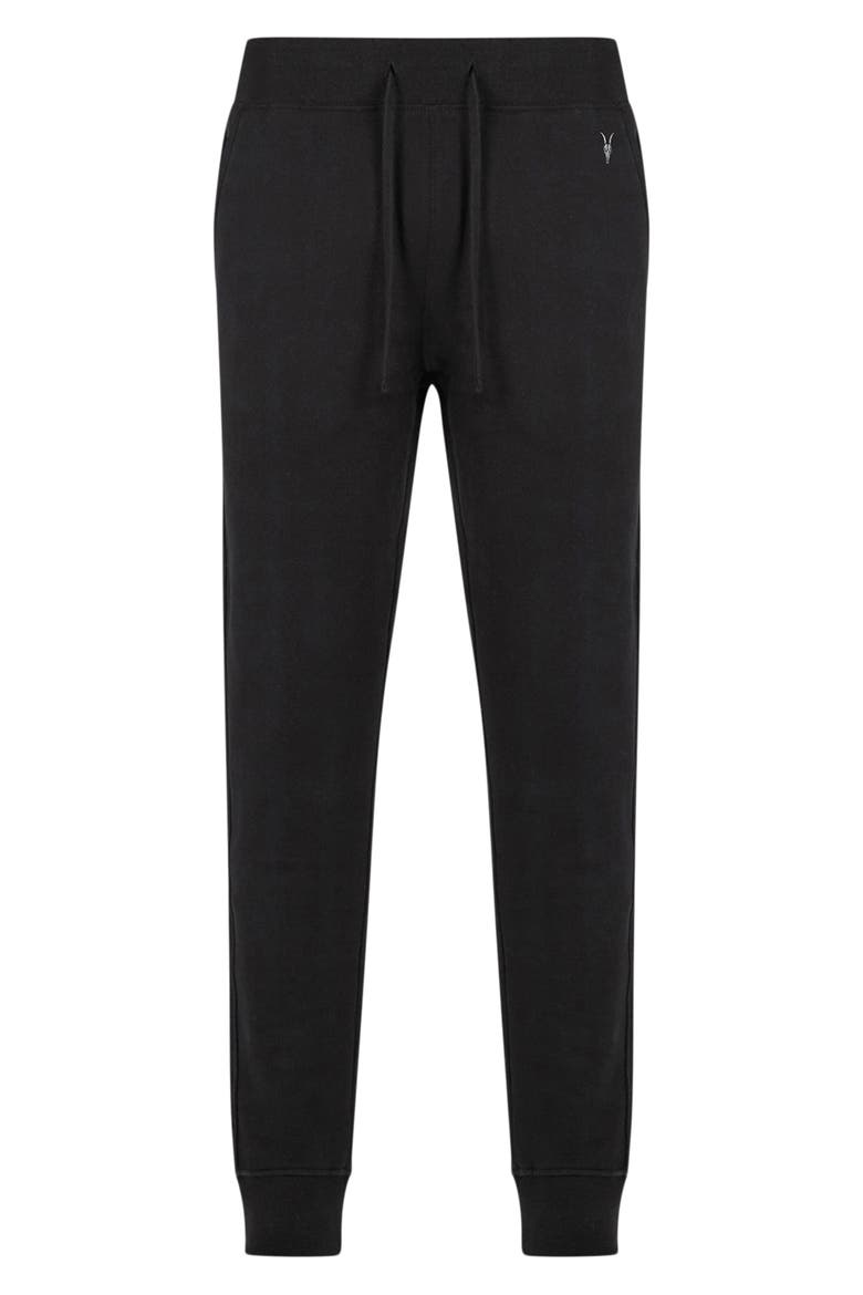 Raven Cotton Sweatpants, Alternate, color, BLACK
