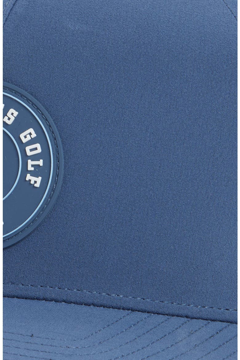 Wade Perforated Snapback Baseball Cap, Alternate, color, VINTAGE INDIGO