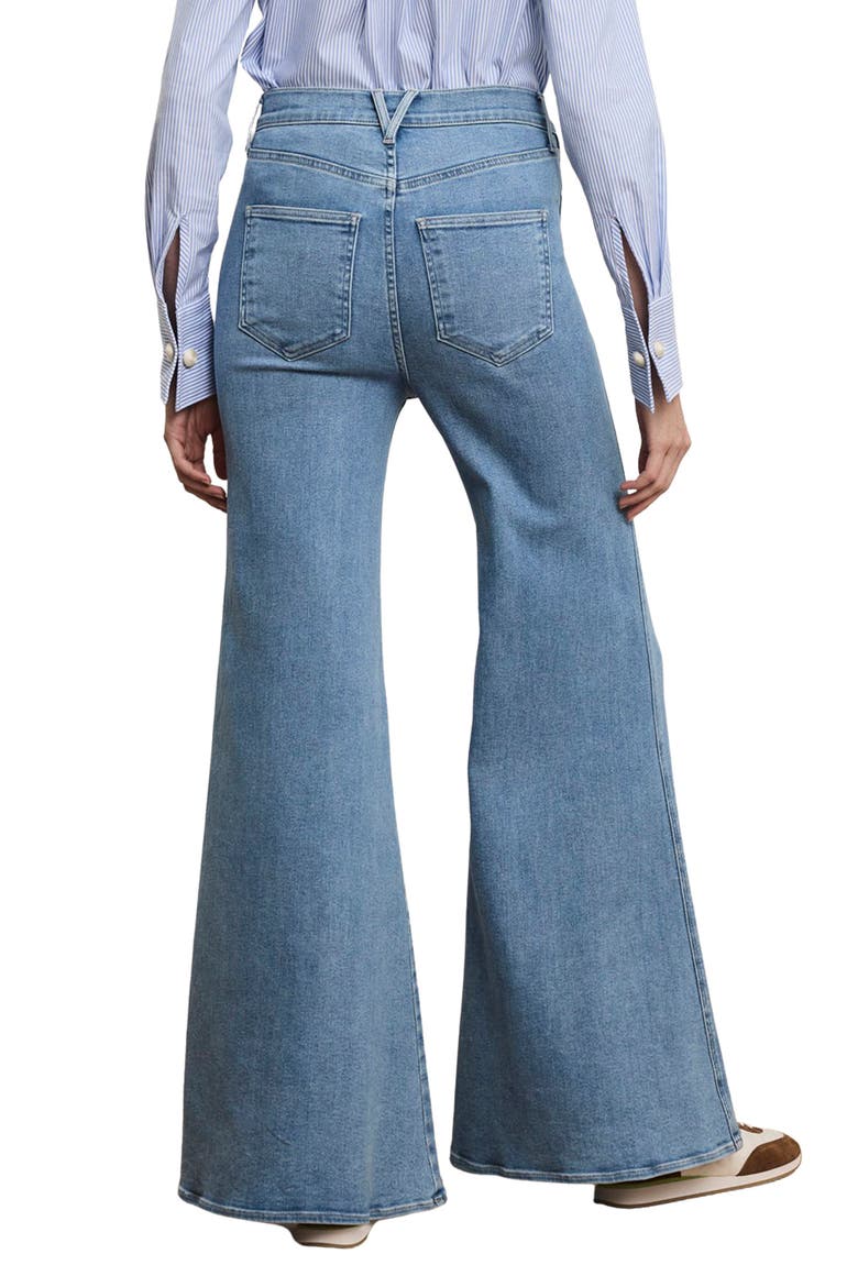 Jesse Hight Waist Ultra Flare Leg Jeans, Alternate, color, BIG SPLASH