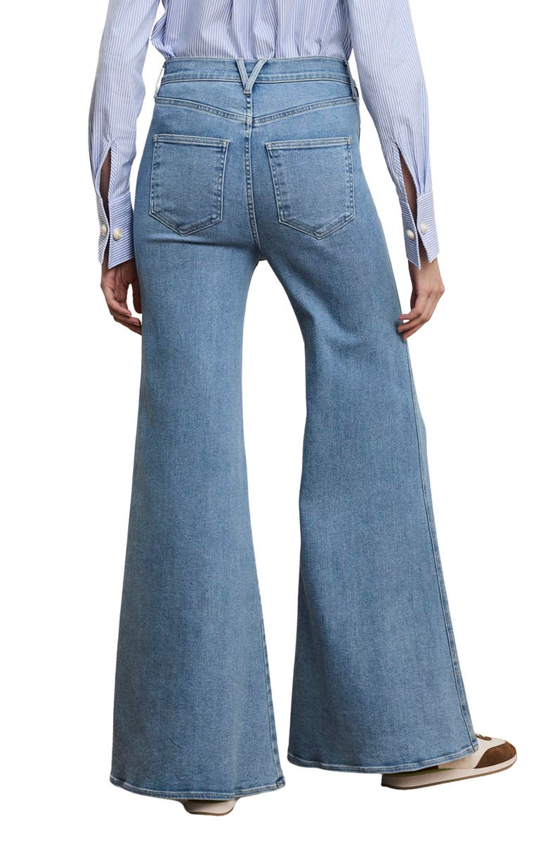 Veronica Beard Jesse Hight Waist Ultra Flare Leg Jeans, Alternate, color, Big Splash