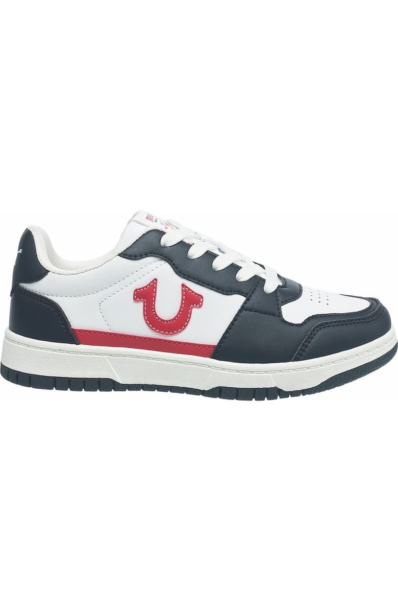 True Religion Boy
s Arthur Court Sneaker, Alternate, color, White/Red