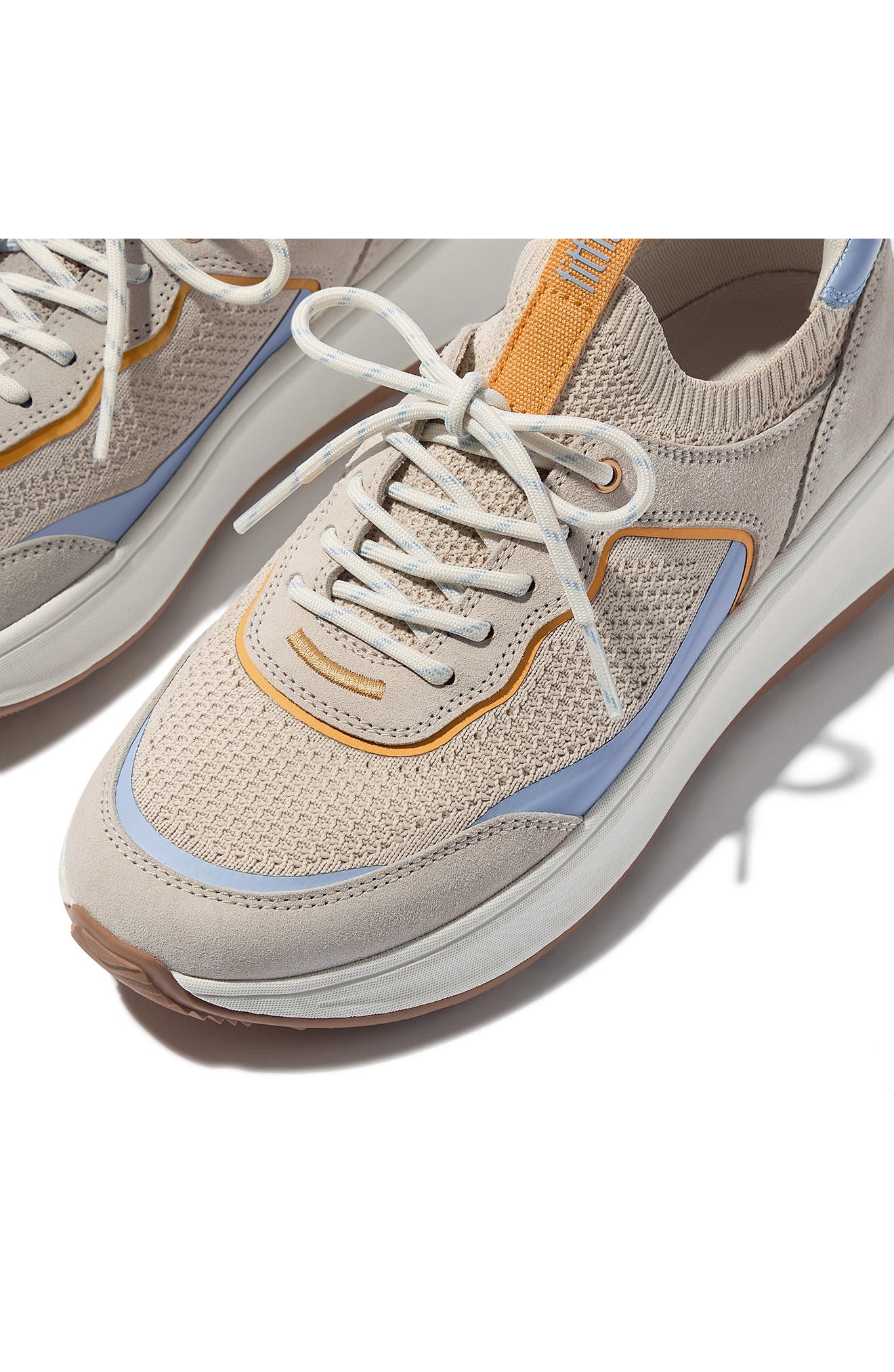 F-Mode Sneaker, Alternate, color, PARIS BEIGE/ SKYWASH BLUE