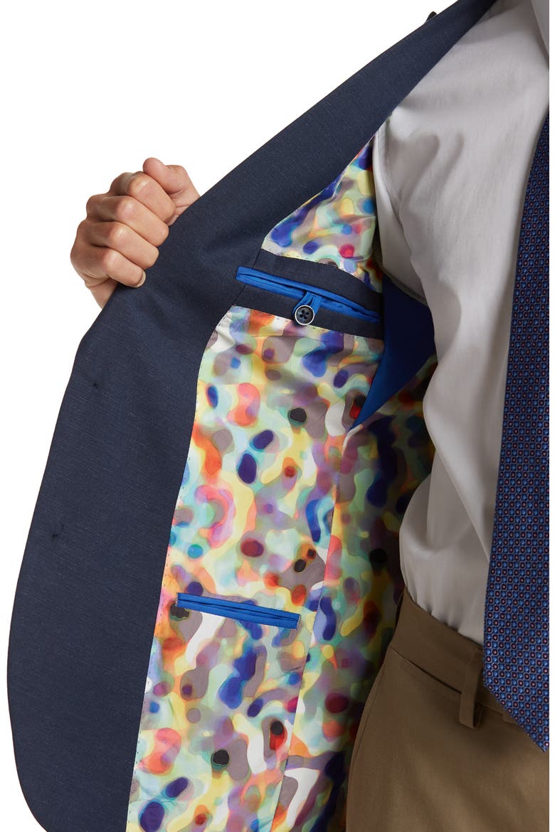 Lancaster Linen Blazer, Alternate, color, NAVY