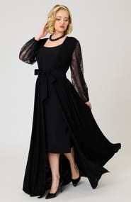Unique Vintage Billow Long Sleeved Hollywood Duster