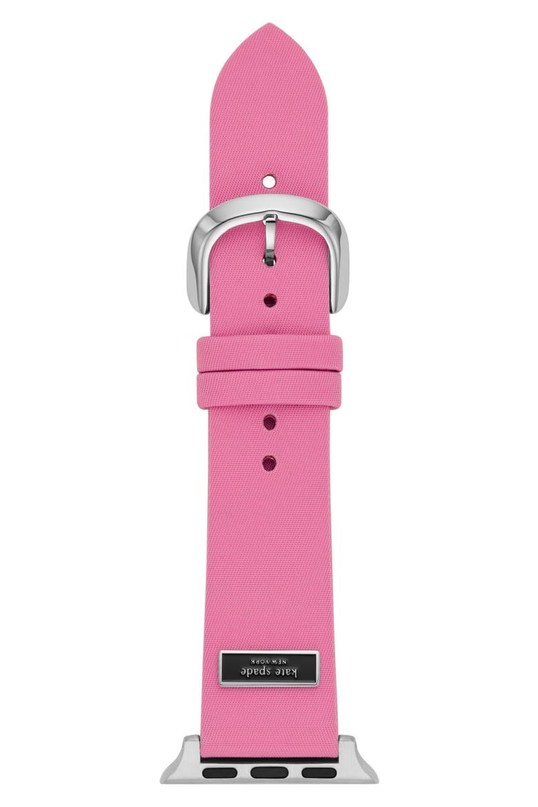 nylon 20mm Apple Watch® watchband, Main, color, PINK
