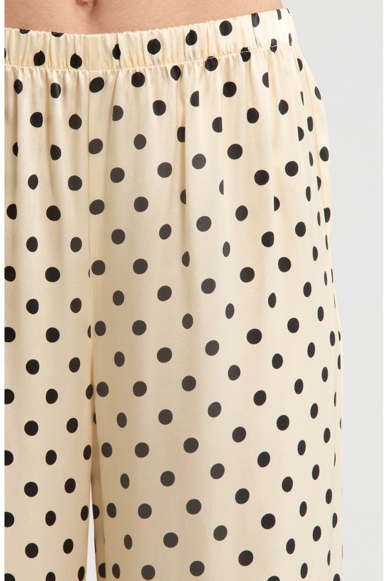 Ella Print Silk Pajamas, Alternate, color, SUGAR DOT