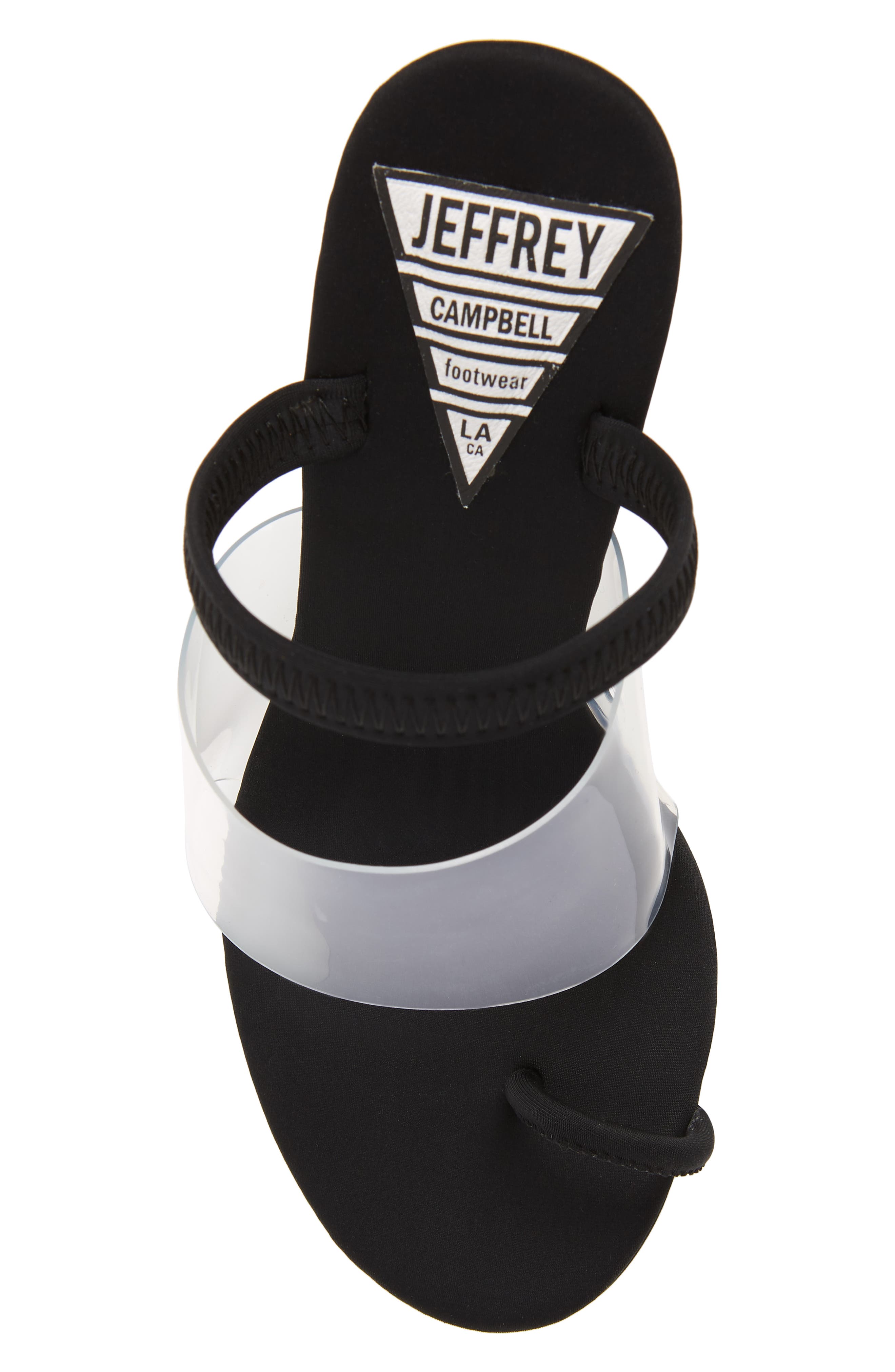 Jeffrey Campbell Mania Clear Toe Loop Sandal, Alternate, color, 