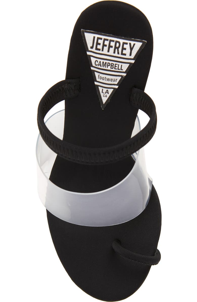 Jeffrey Campbell Mania Clear Toe Loop Sandal, Alternate, color,