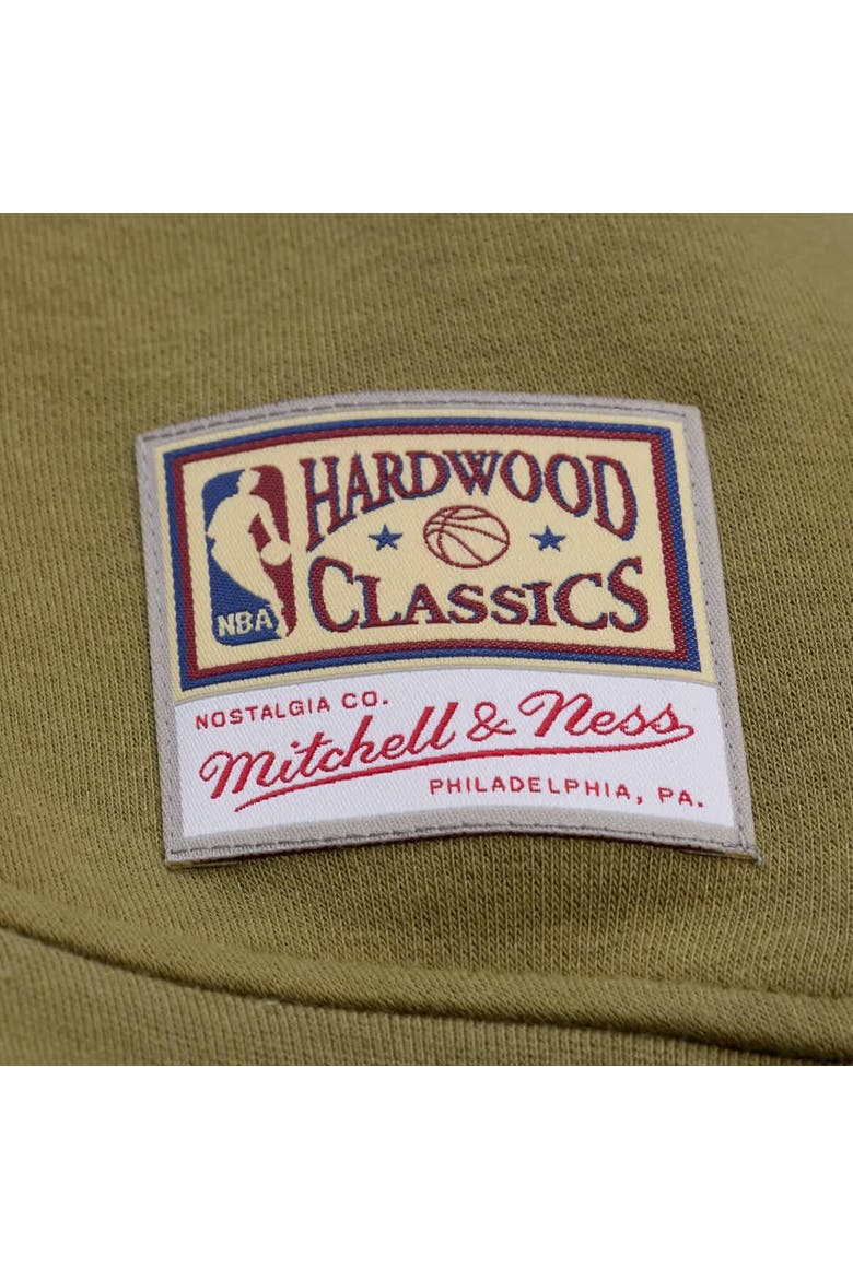 Women's Mitchell & Ness  Olive Boston Celtics Lightweight Script Sweatshirt, Alternate, color, Olive