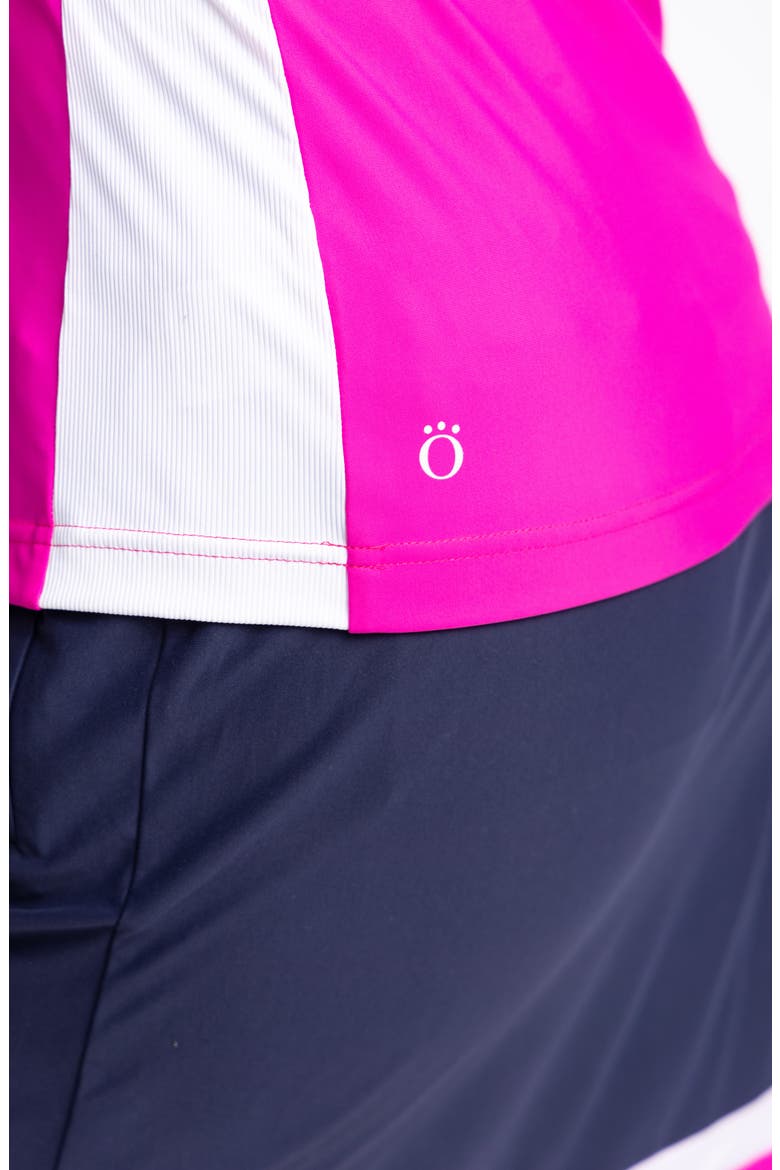 Cap to Tap Long Sleeve Polo Golf Top, Alternate, color, OPEN AIR PINK