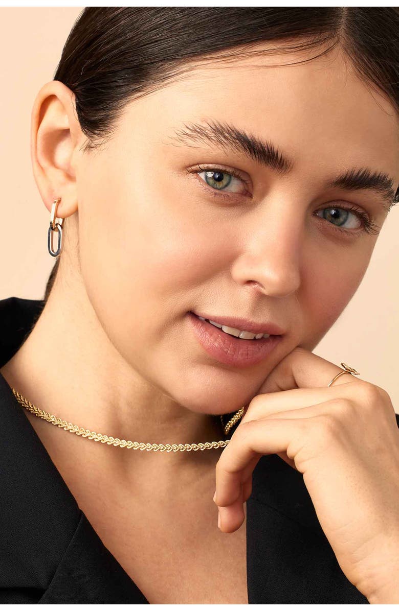 Oradina 14K Yellow Gold Roman Double Rope Necklace, Alternate, color, 