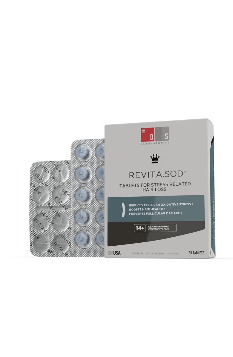 DS Laboratories Revita.SOD Tablets For Hair Growth Support + Antioxidant + Stress Relief, Alternate, color, NO COLOR
