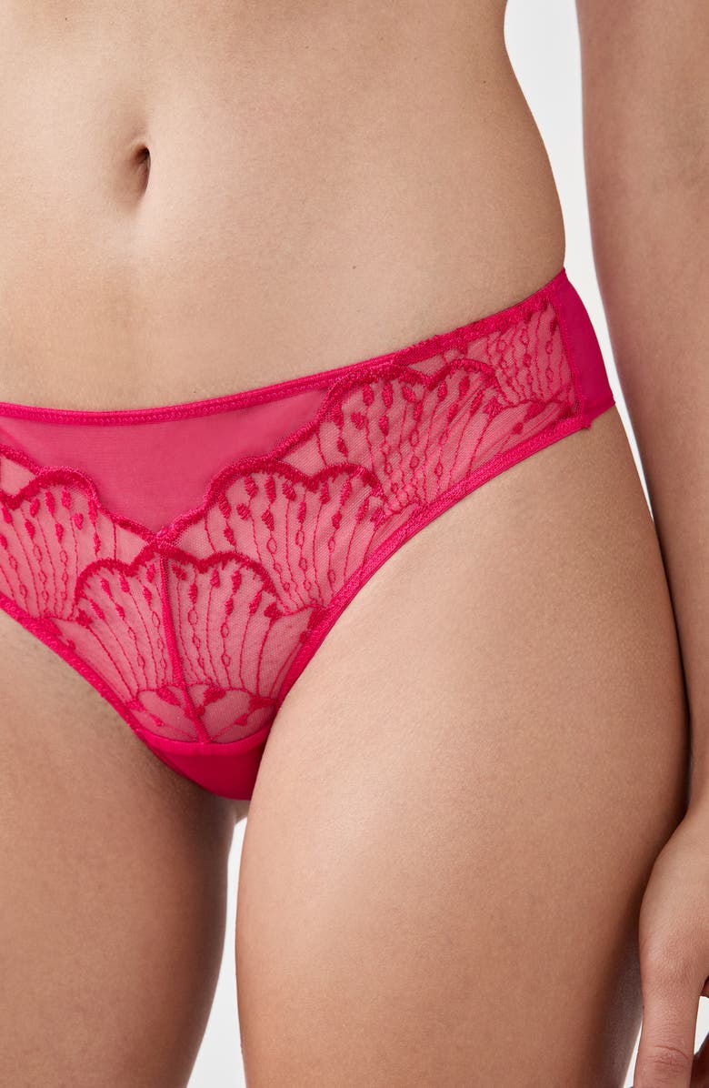 Etam Nayade Hipster Panties, Alternate, color, Petunia