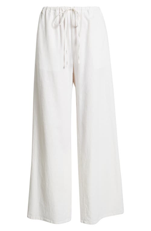 Open Edit Wide Leg Linen Pants