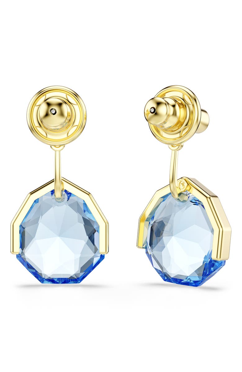 Swarovski Gema Crystal Jacket Earrings, Alternate, color, Blue