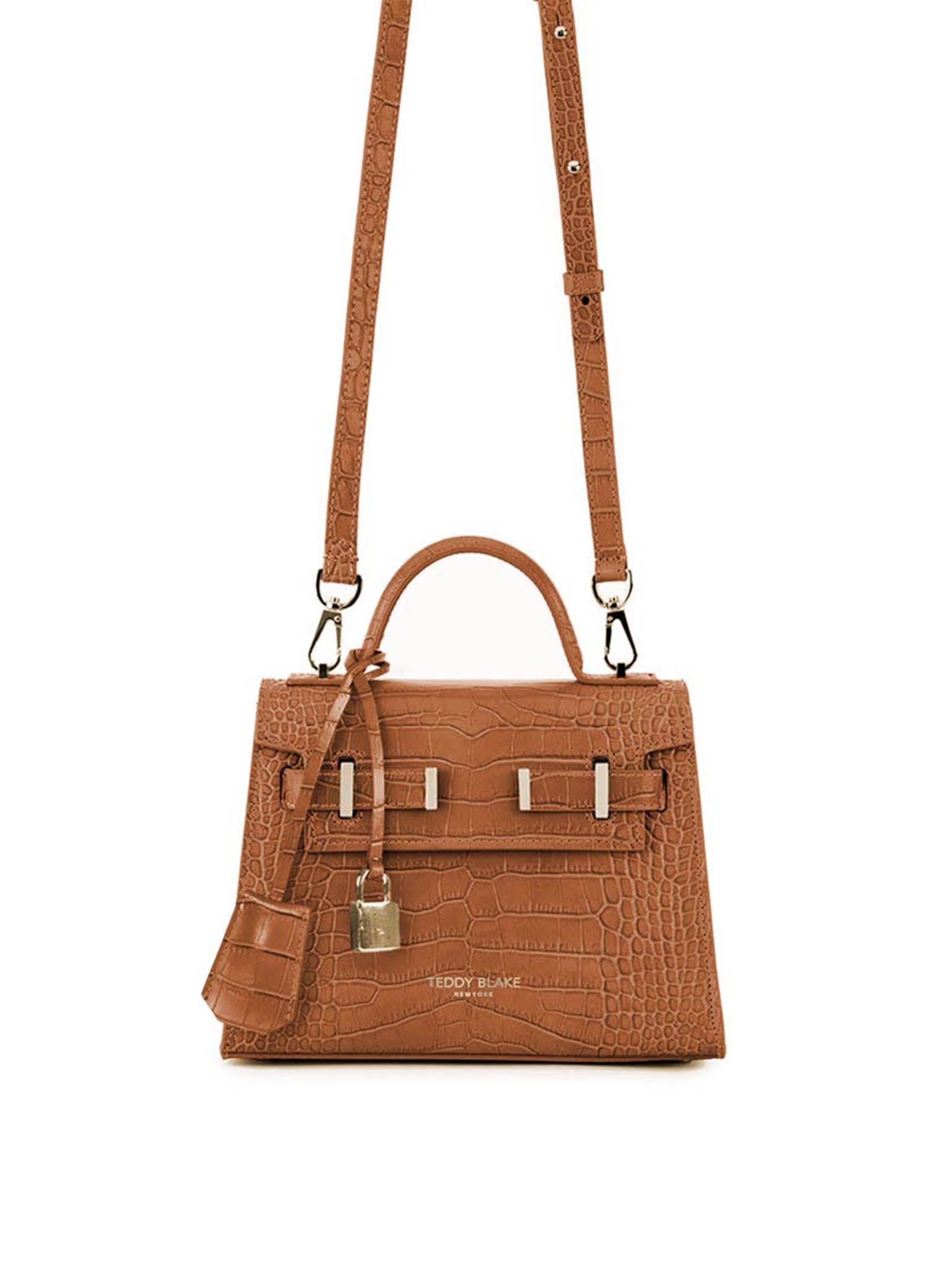 Teddy Blake Ava Croco  9", Alternate, color, Camel Brown