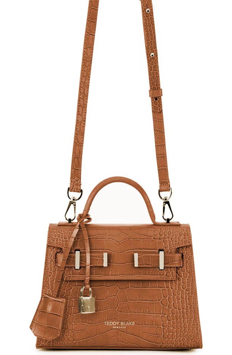 Teddy Blake Ava Croco 9", Alternate, color, Camel Brown