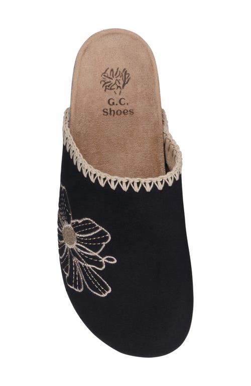 Gc Shoes Jamie Flower Clog In Black