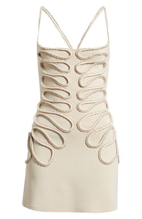 Cult Gaia Aimee Soutache Detail Knit Minidress
