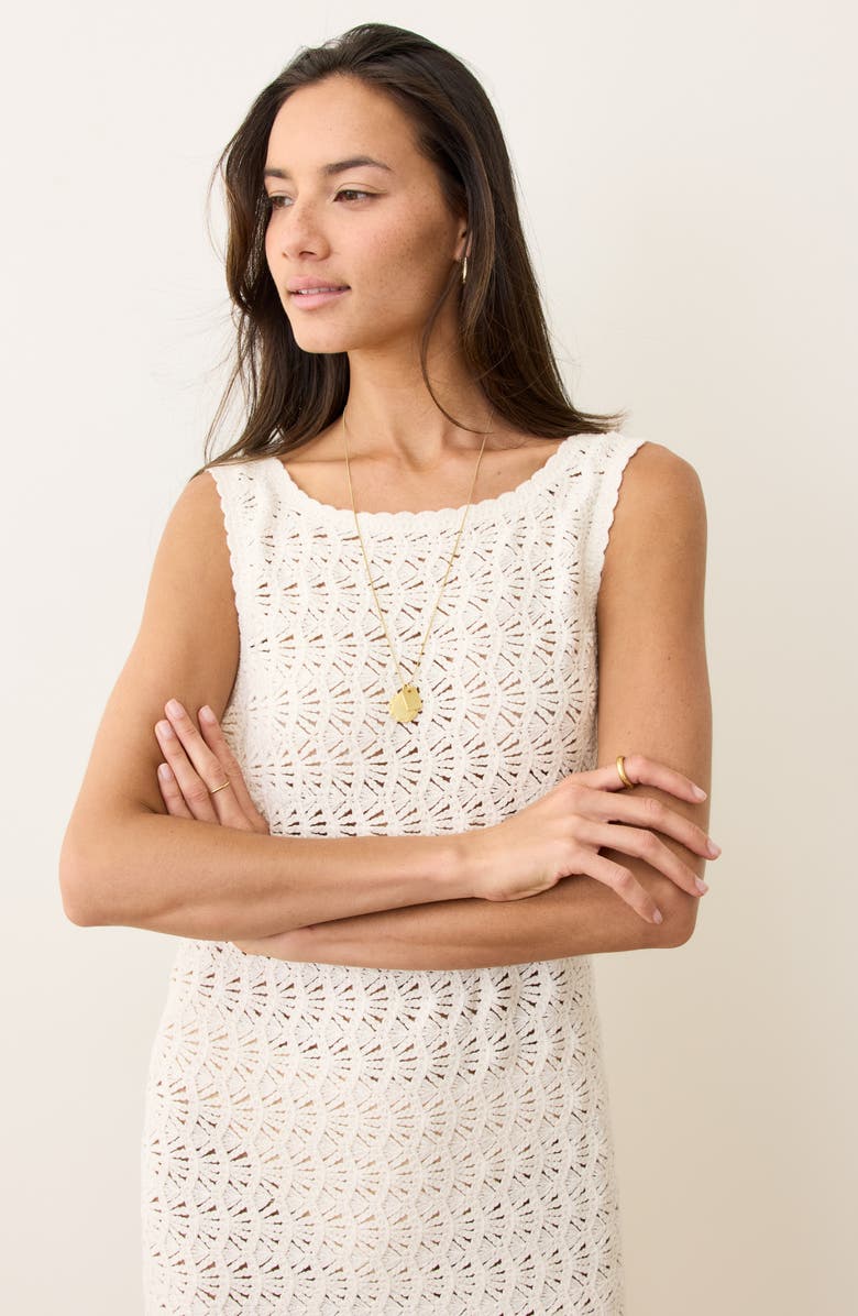 Marine Layer Mirage Open Stitch Maxi Sweater Dress, Alternate, color, 