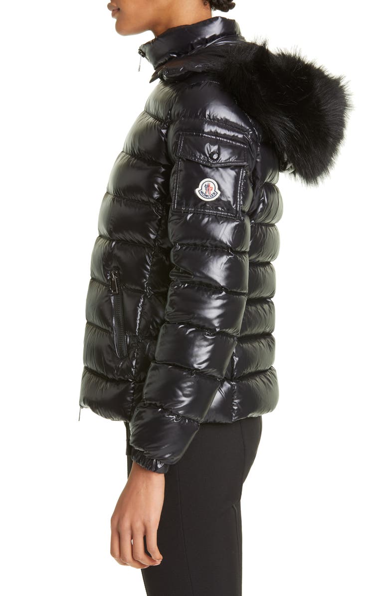Moncler Badyf Down Jacket with Removable Faux Fur Trim, Alternate, color,
