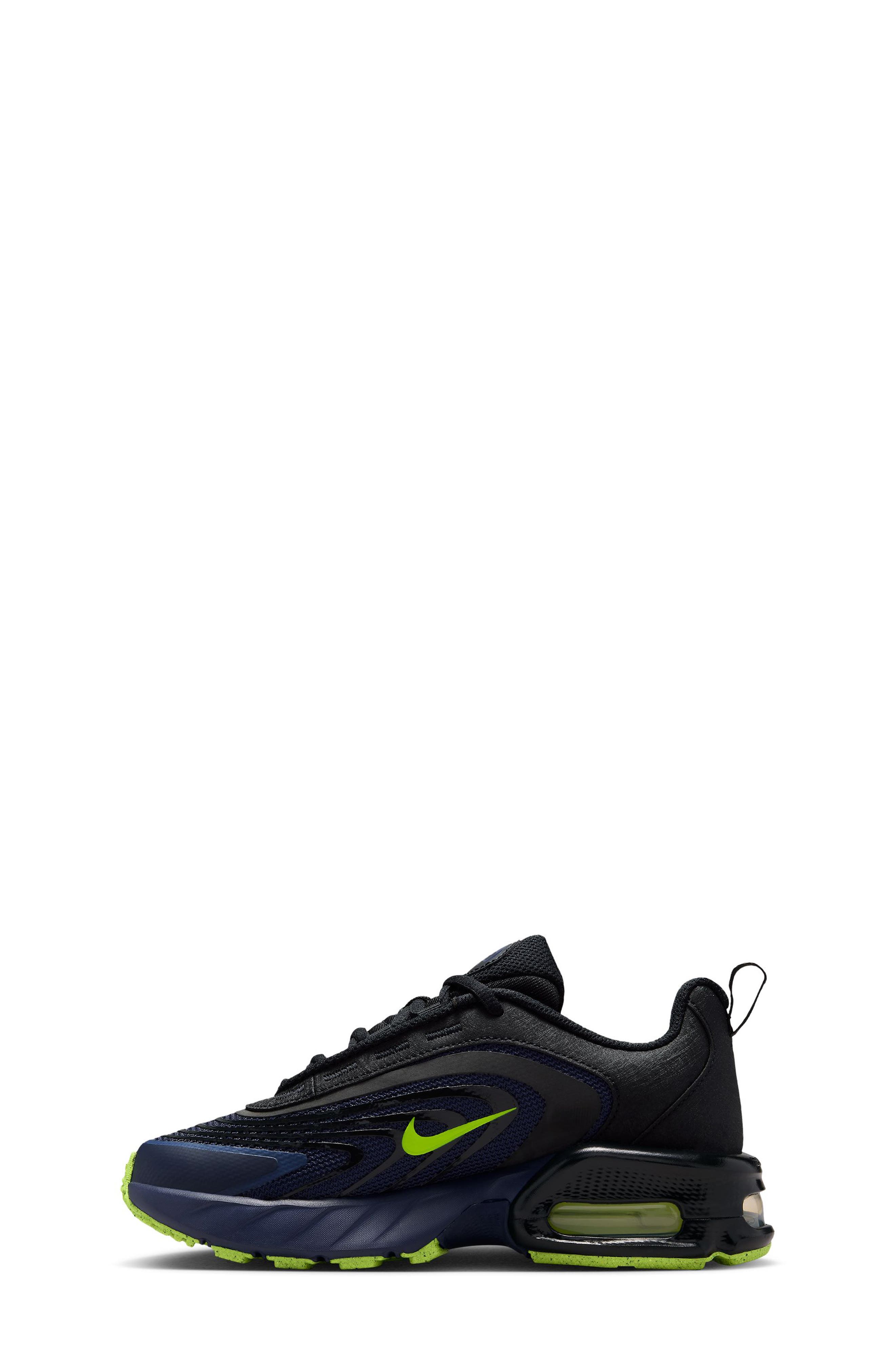 Nike Kids' Air Max Fire Sneaker, Alternate, color, Blackened Blue/ Volt/ Black