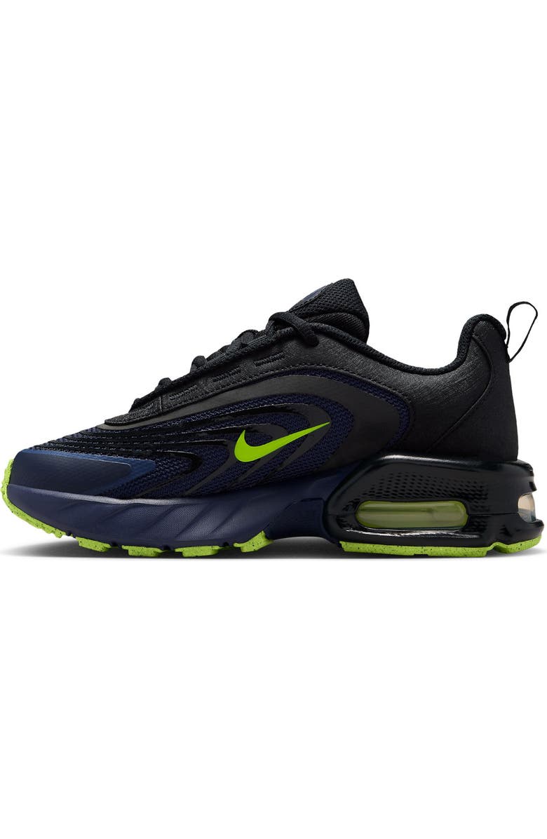 Nike Kids' Air Max Fire Sneaker, Alternate, color, Blackened Blue/ Volt/ Black