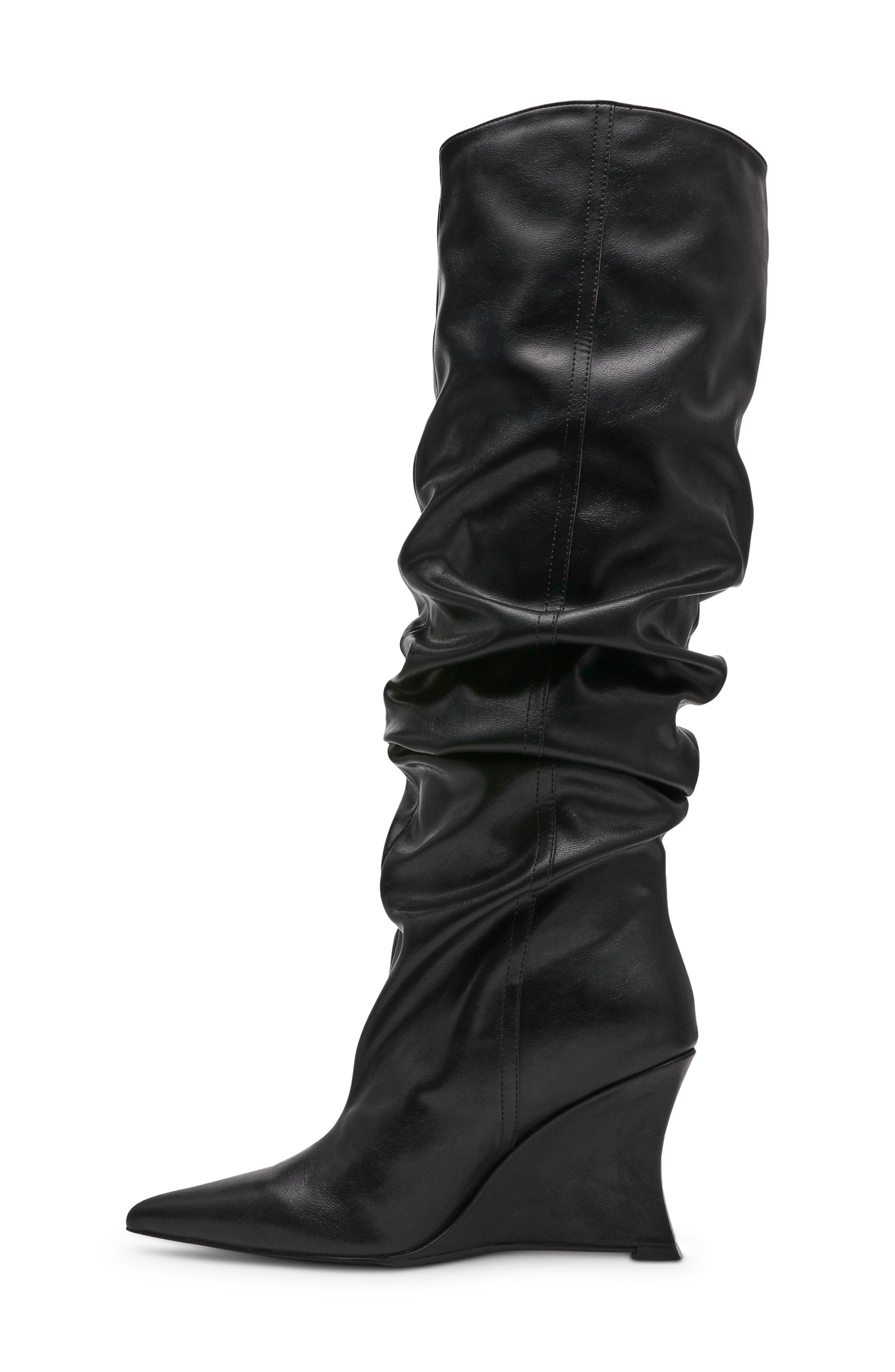 Steve Madden Distortion Knee High Boot, Alternate, color, Black