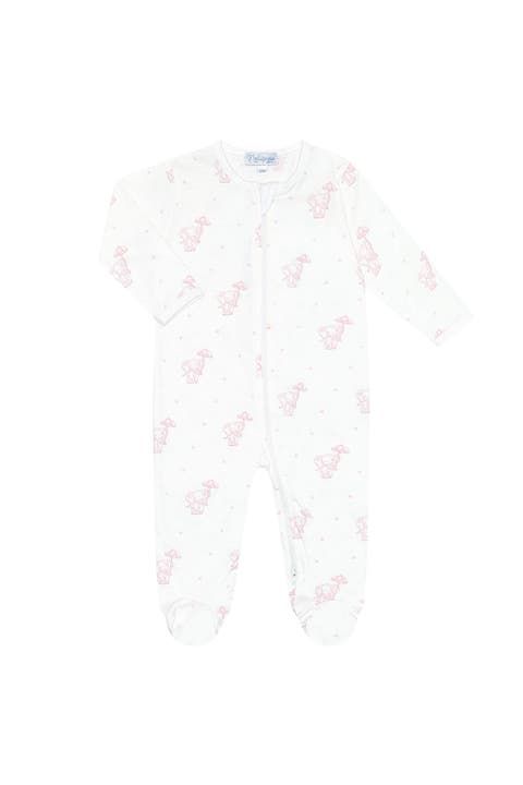 Pink Elephant Zipper Footie - Baby