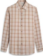 Bugatchi Julian Shaped Fit Plaid Button-Up Shirt