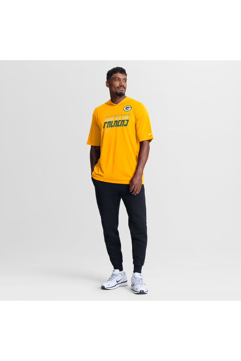 Men's Nike Gold Green Bay Packers Tri-Blend Hooded T-Shirt, Alternate, color, Gold
