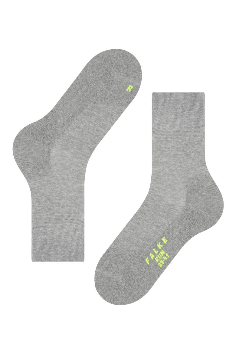 Gender Inclusive Run Crew Socks, Alternate, color, LIGHT GREY