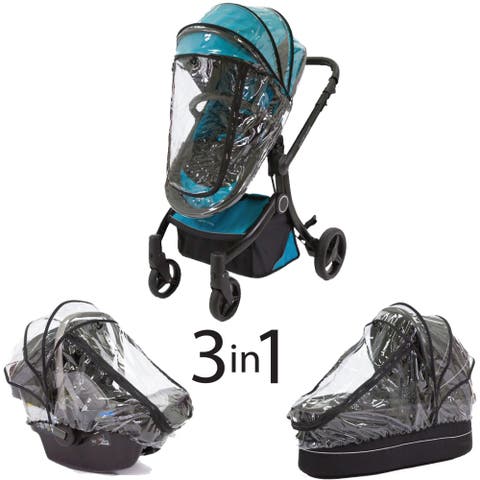 3-in-1 Rain Cover - Stroller Accessories for Car Seat, Bassinet & Stroller Seat
