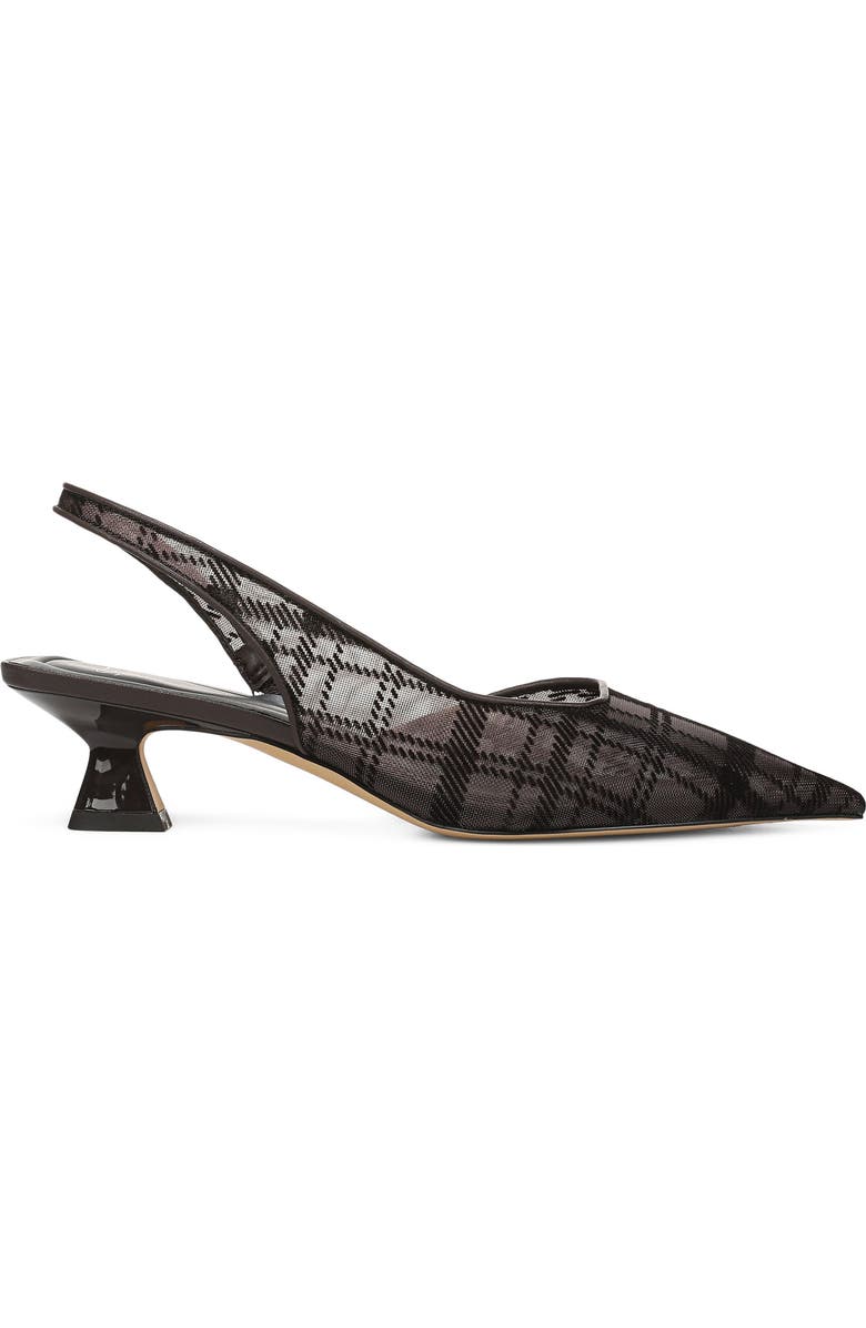 SARTO by Franco Sarto Devin Slingback Half D'Orsay Pointed Toe Kitten Heel Pump, Alternate, color, Brown