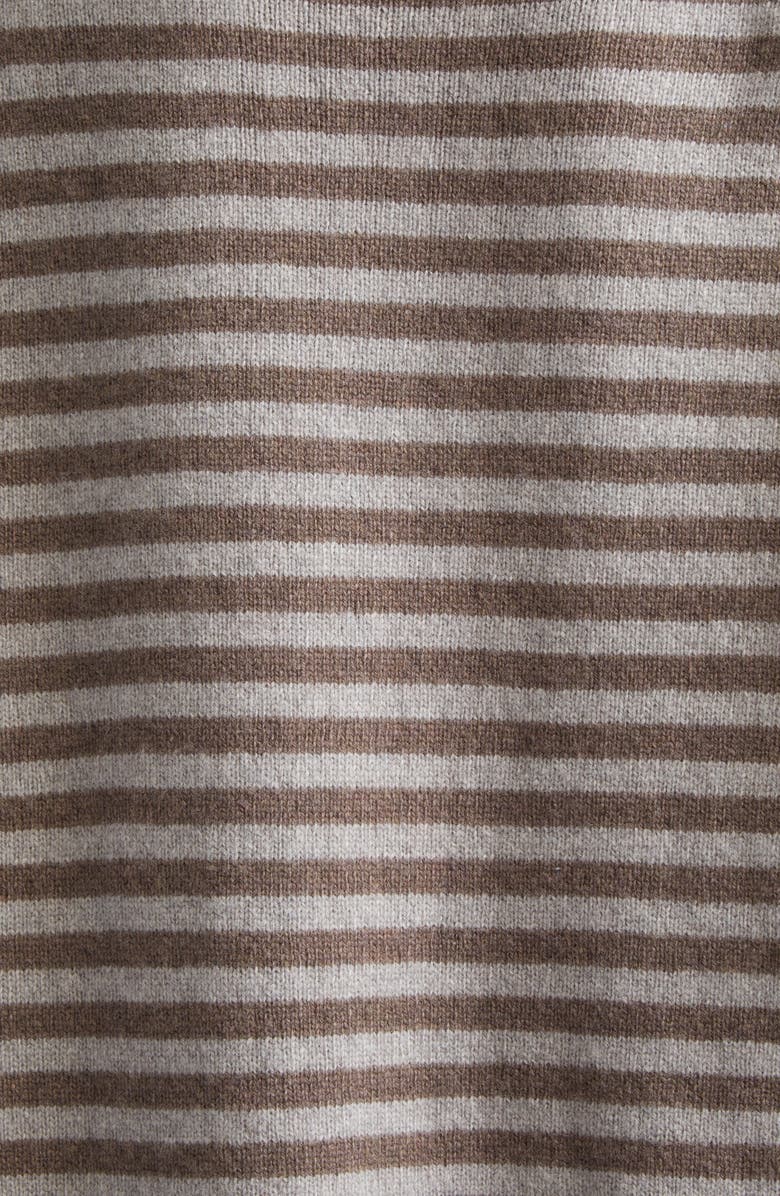 YanYan Horse Embroidered Roll Neck Lambswool Sweater, Alternate, color, Warm Grey